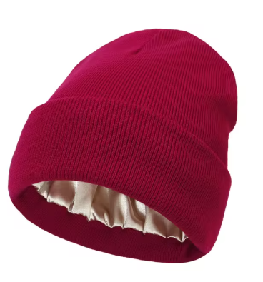 Cozy Solid Color Satin Lining Bonnet Hats