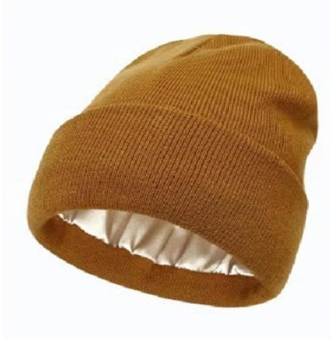 Cozy Solid Color Satin Lining Bonnet Hats