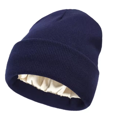 Cozy Solid Color Satin Lining Bonnet Hats