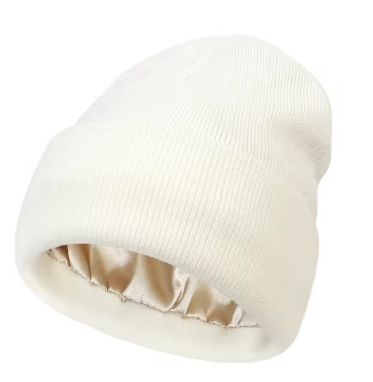 Cozy Solid Color Satin Lining Bonnet Hats